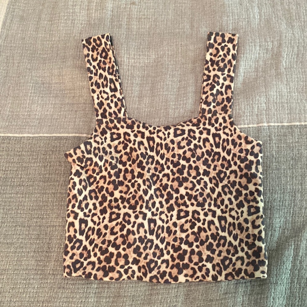 Cheetah American Eagle Size small crop top